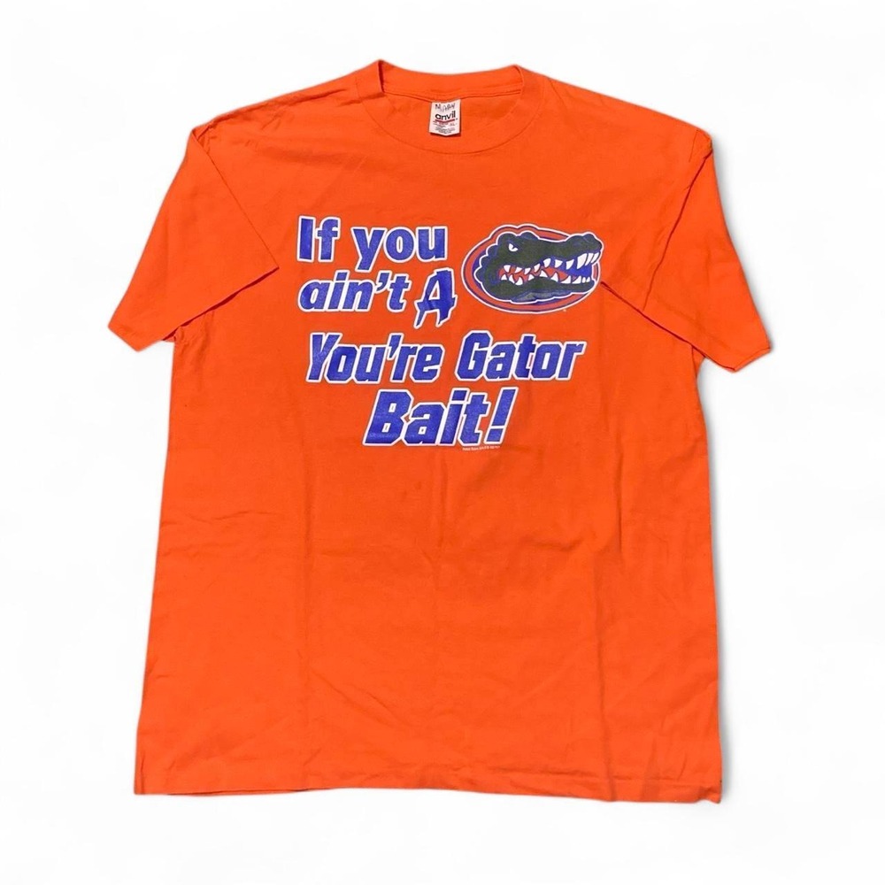 Vintage 90s "If you ain't a gator. You're gator bait" tee UF single stitch XL/22